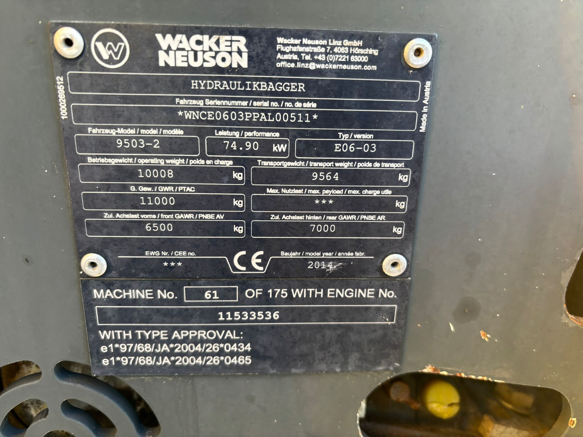 Wacker Neuson 9503-2 2014 Lempäälä