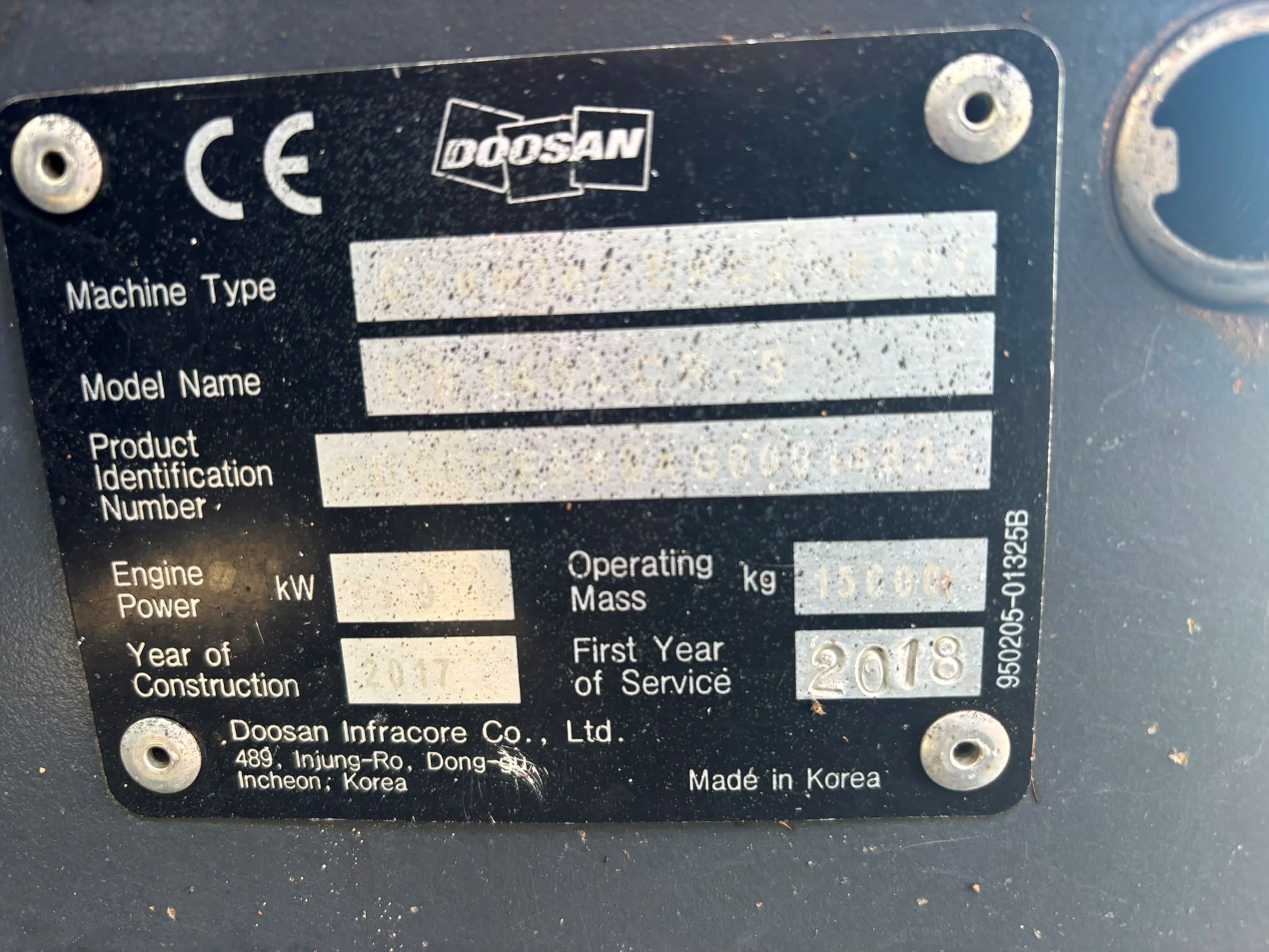 Doosan DX140LCR-5 2017