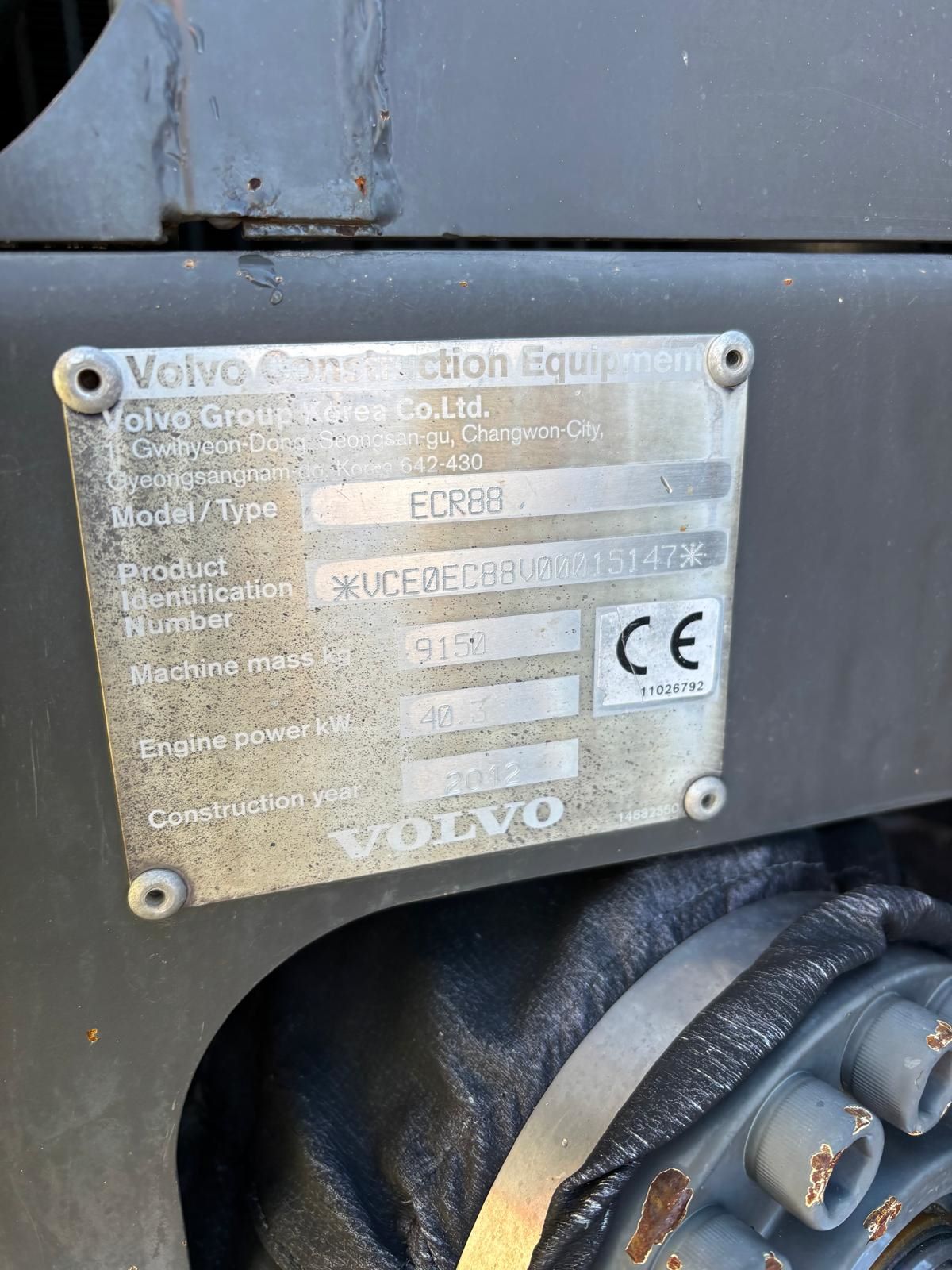 Volvo ecr88 2012 Lempäälä