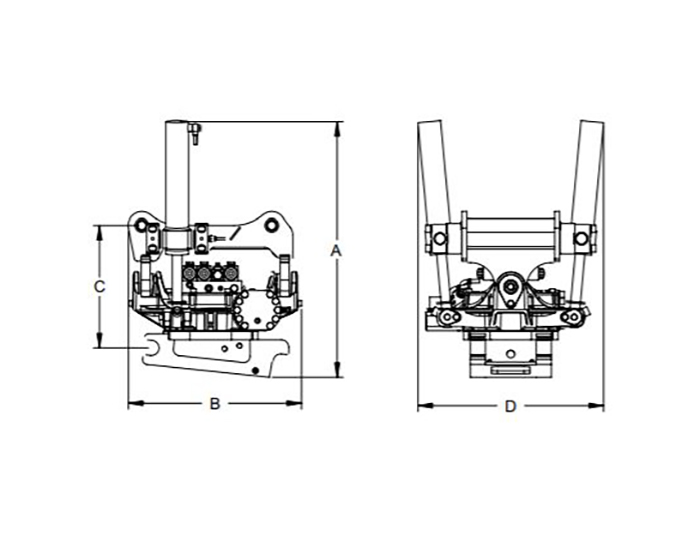 SMP ST10 TILTTI TAPPI/S45 NELILETKU, KONEEN KOKO 6-10 TONNIA