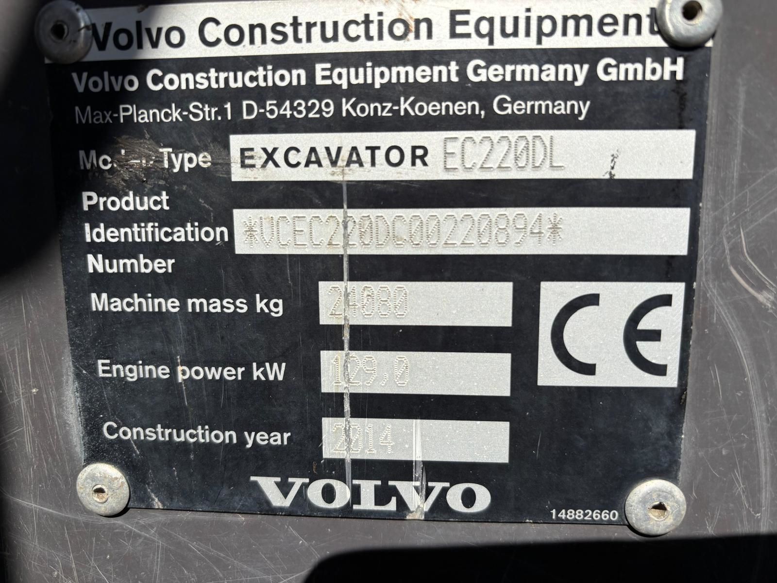 Volvo EC220DL 2014 Lempäälä