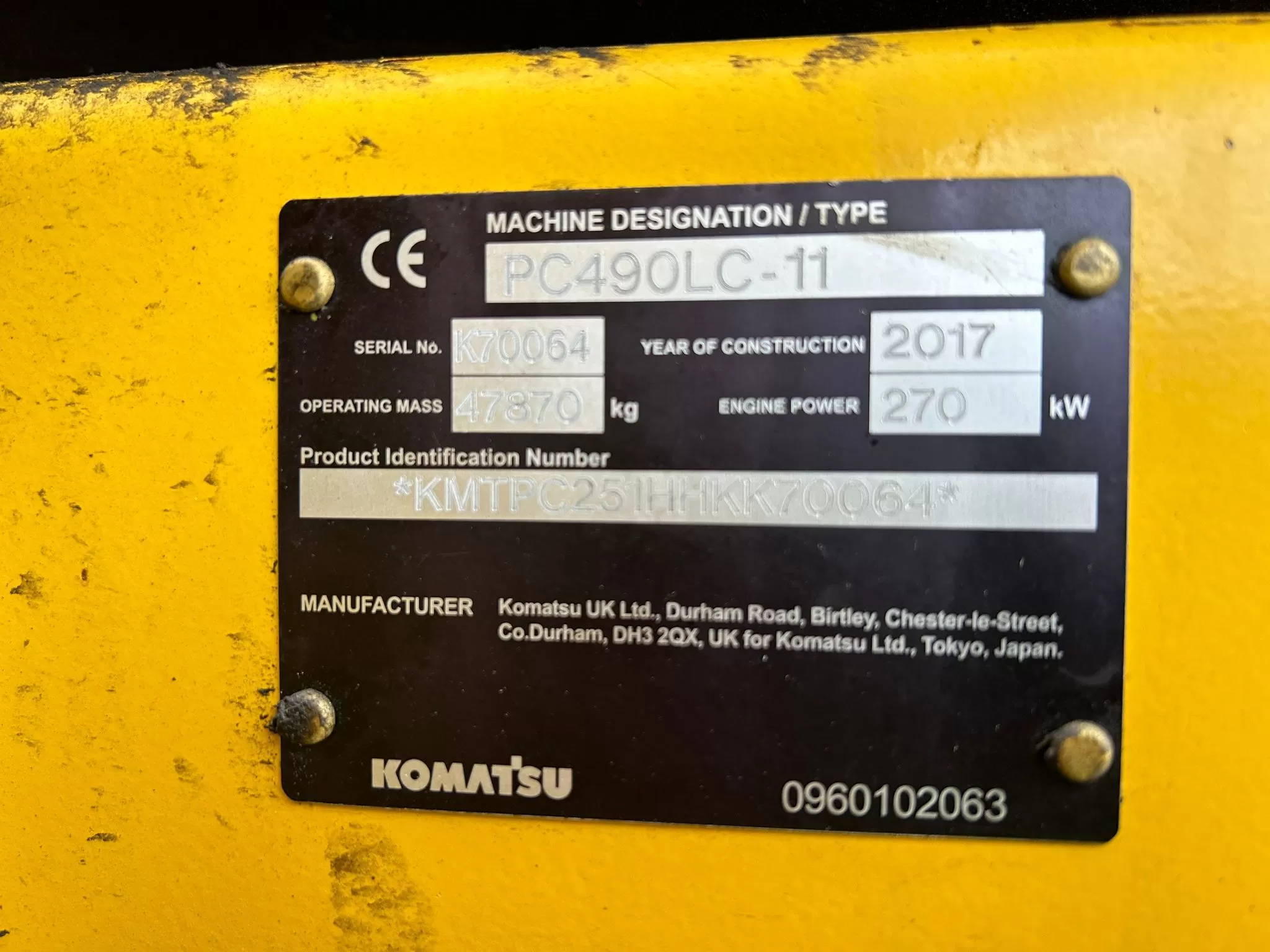 Komatsu PC490LC-11 2017 Lempäälä