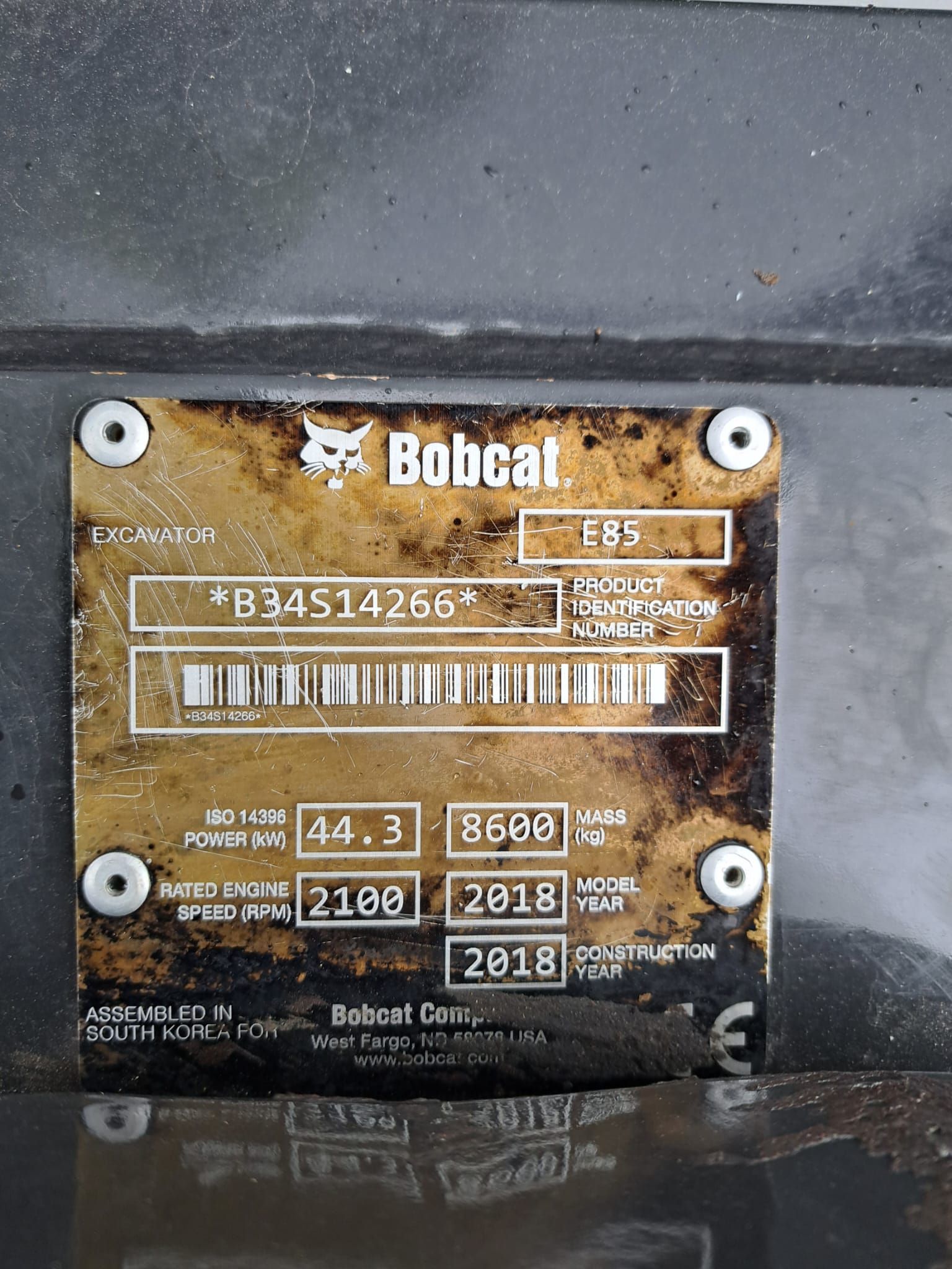 Bobcat E85 2018 Vantaa