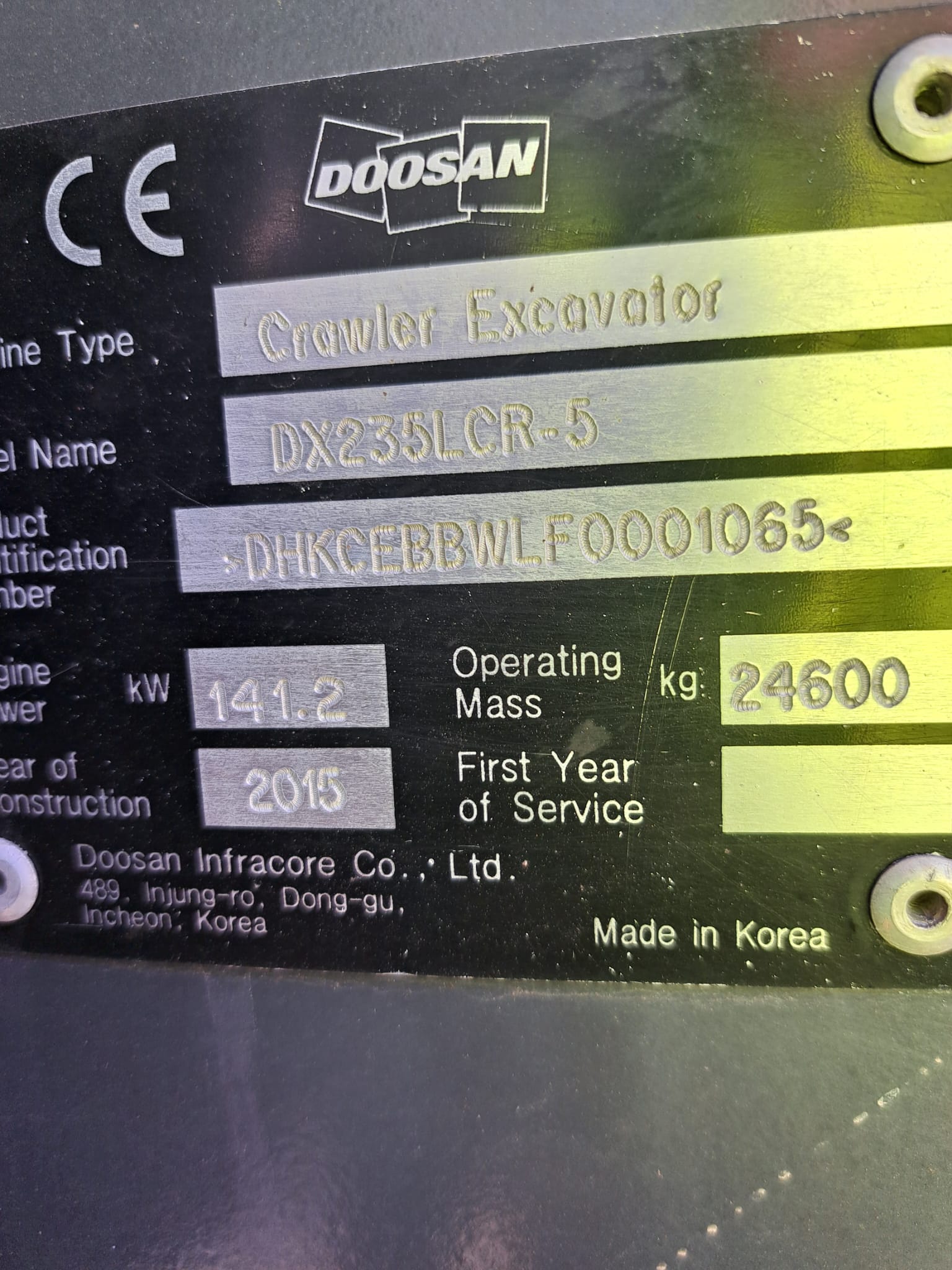 Doosan DX235LCR-5 2015 Vantaa