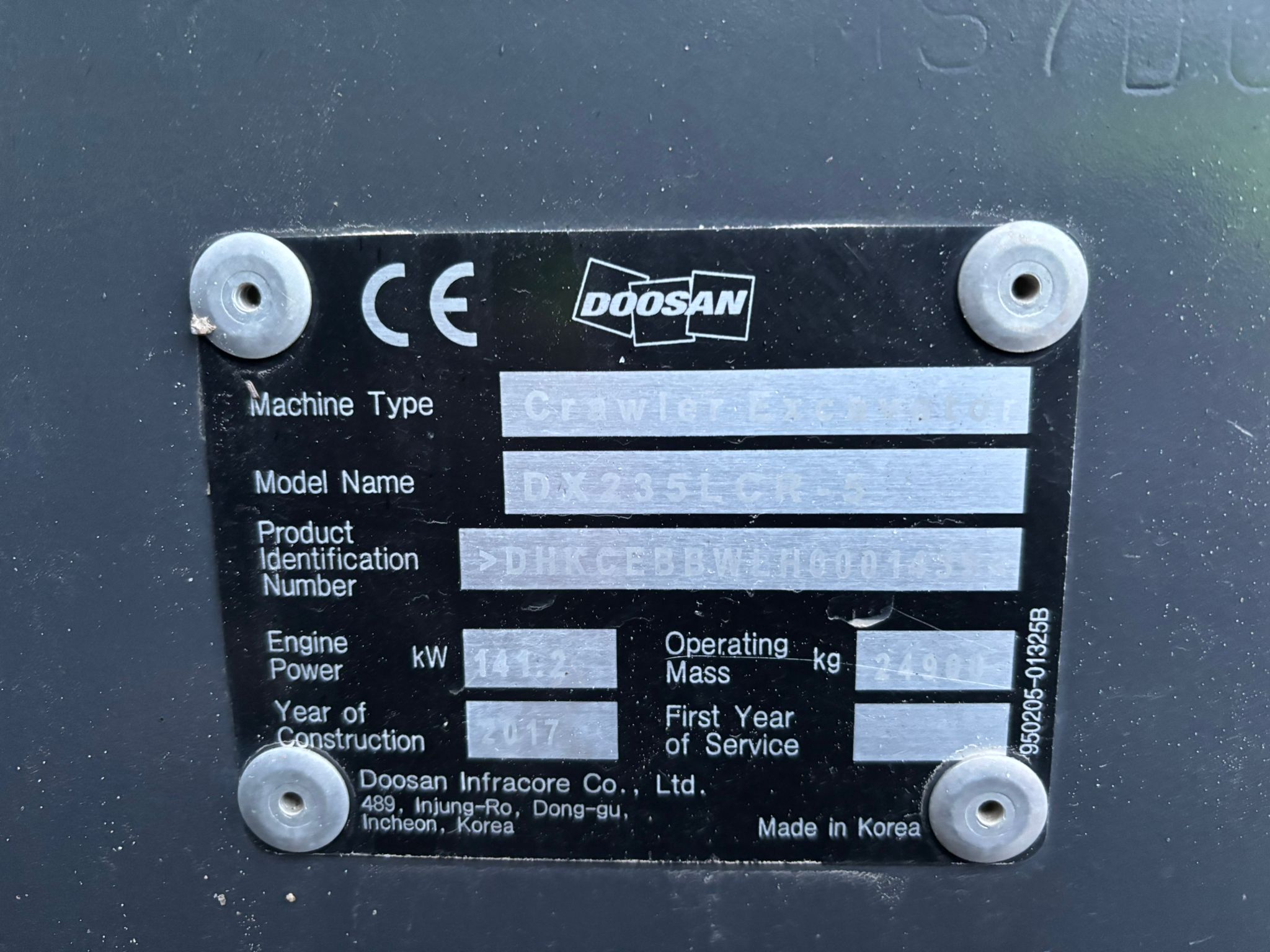 Doosan DX235LCR-5 2017