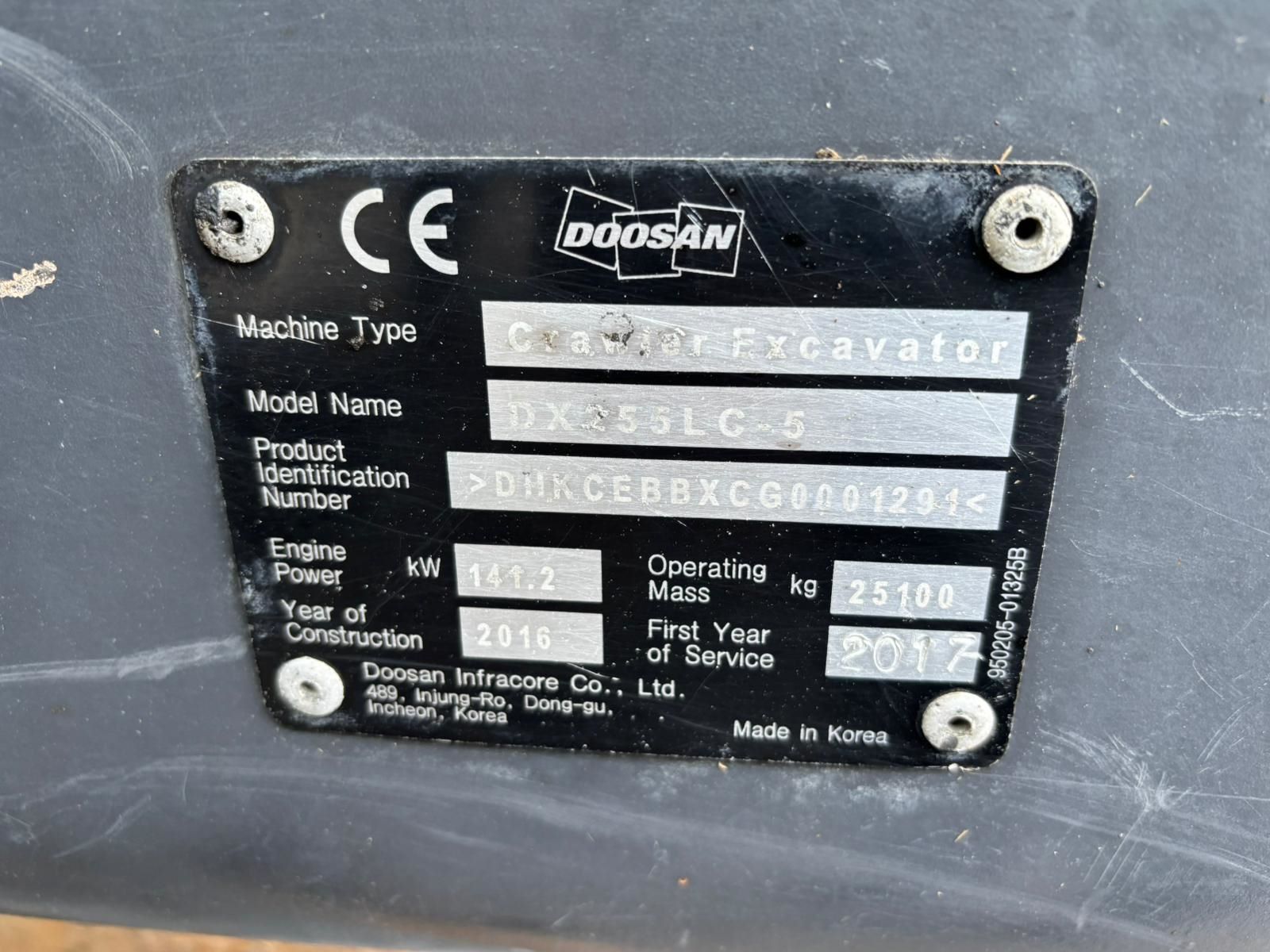 Doosan DX255LC-5 2016 Lempäälä