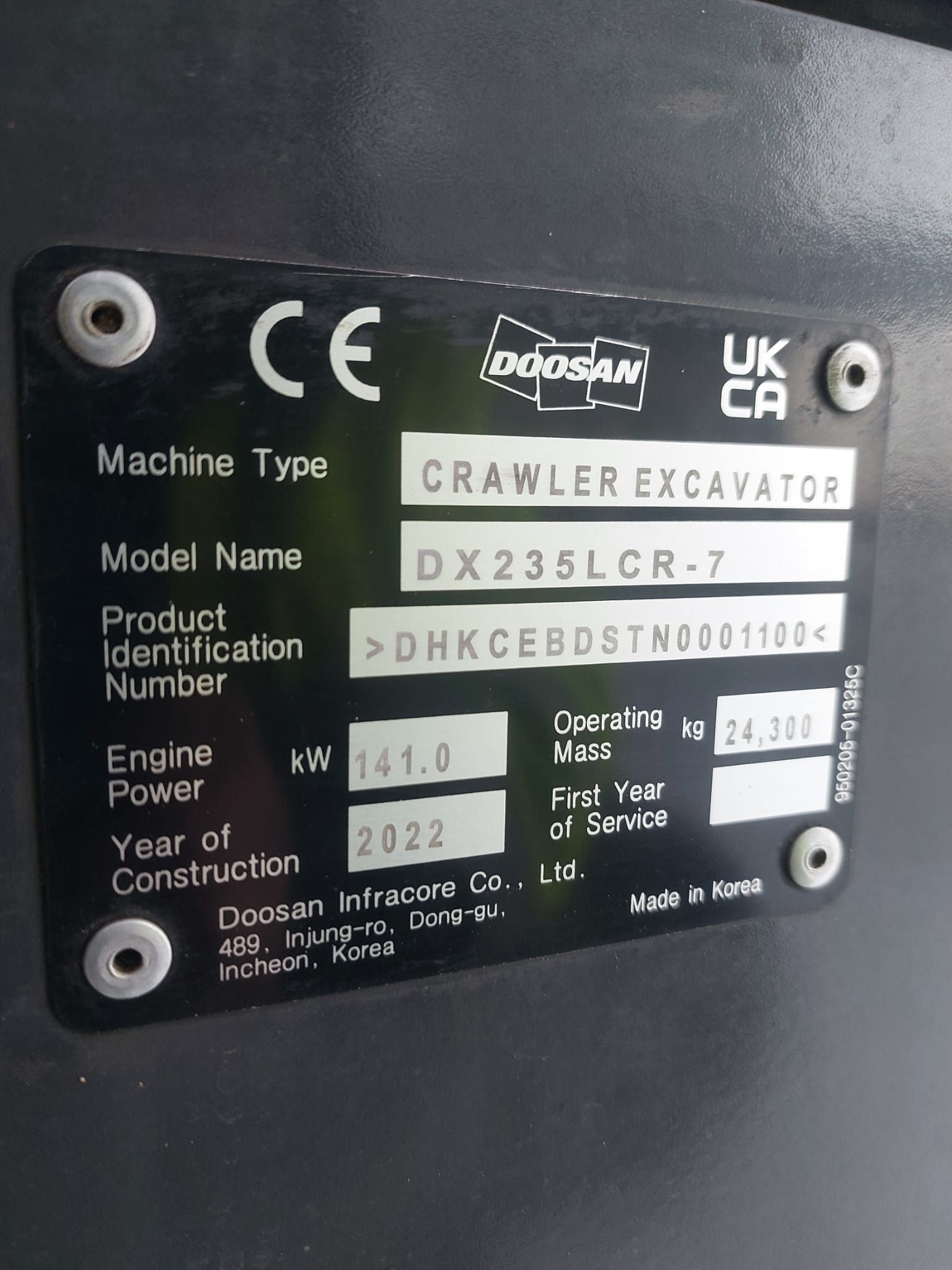 Develon Dx235LCR-7 2022