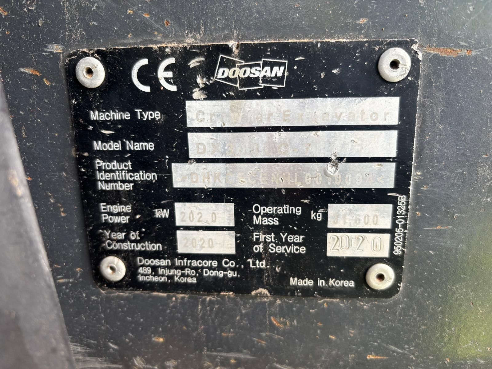 Doosan DX300LC-7 2020