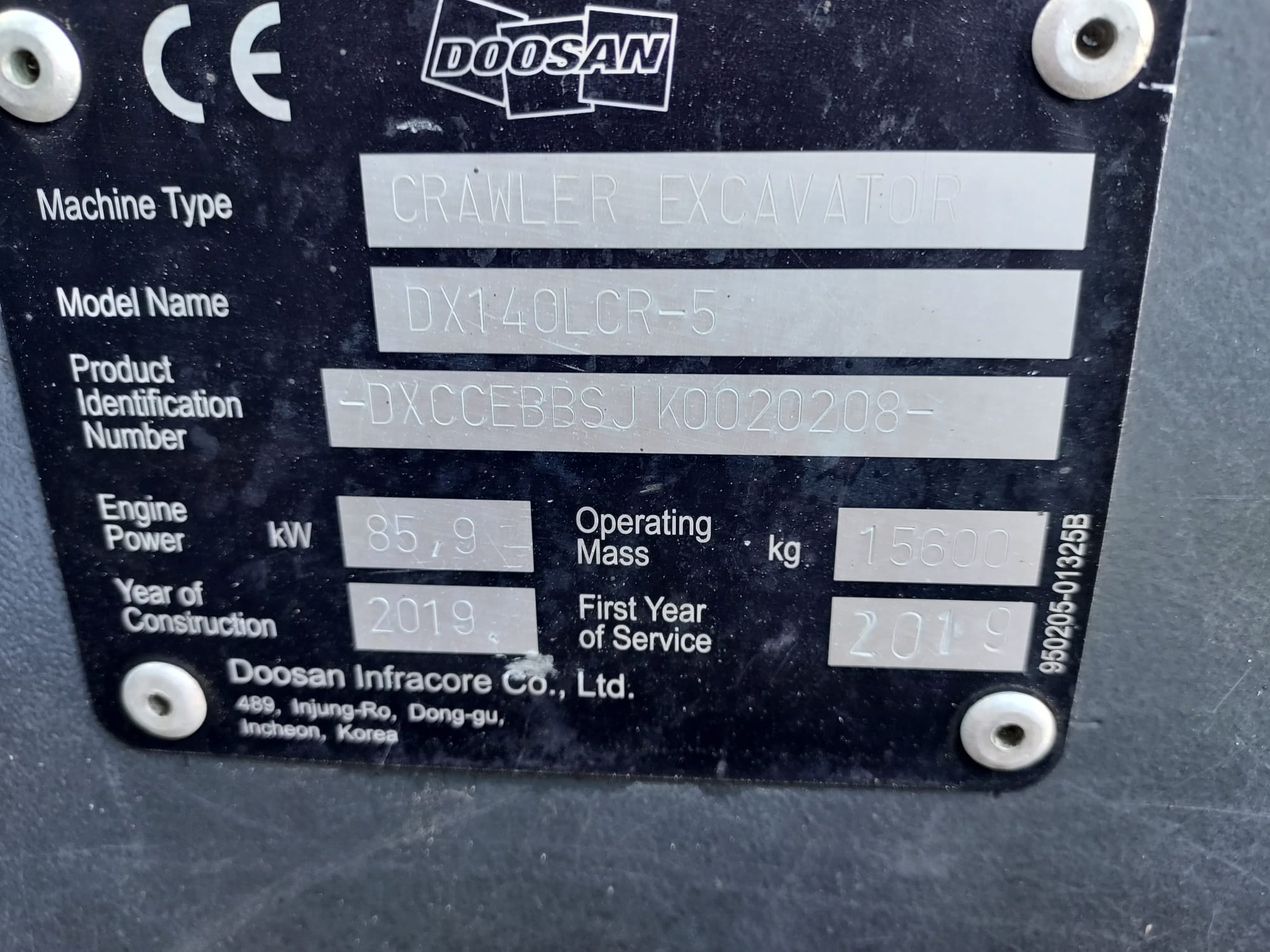 Doosan DX140LCR-5 2019 Kuopio