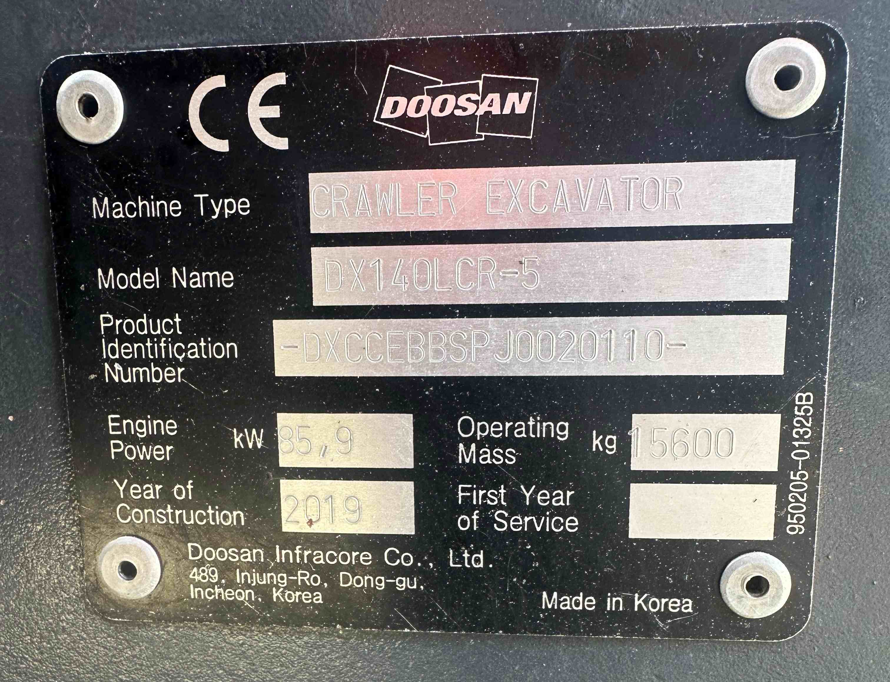 Doosan DX140LCR-5 2019 Lempäälä