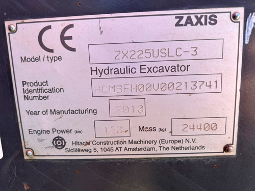 Hitachi ZX225USLC-3 2010 Lempäälä