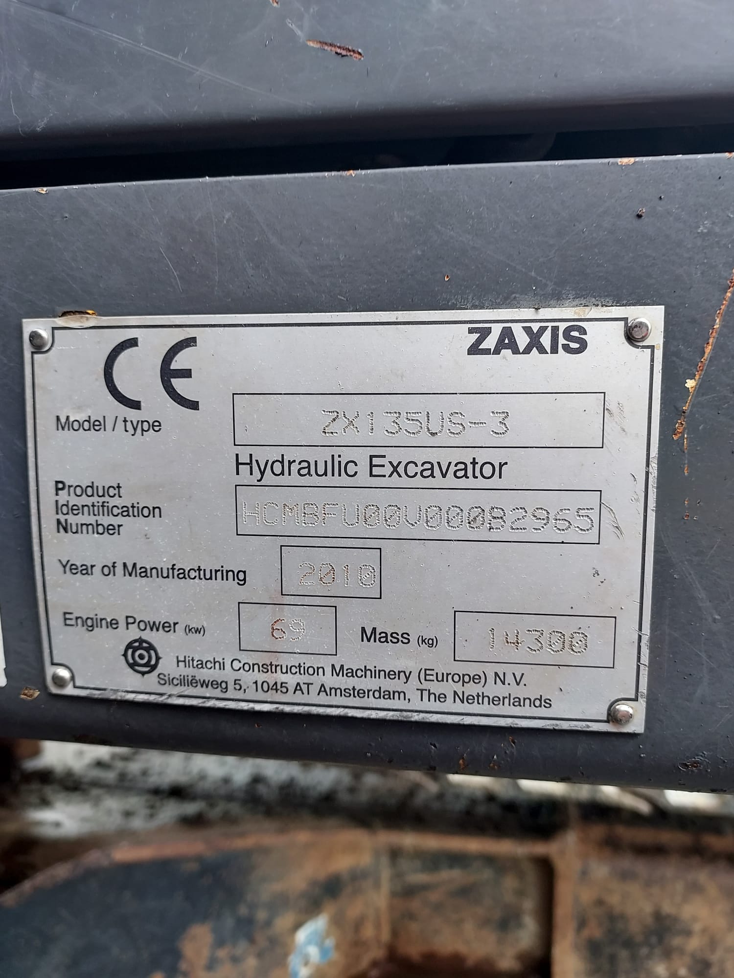 Hitachi ZX135US-3 2010 Kuopio