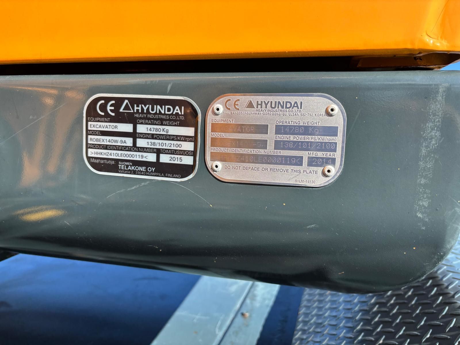 Hyundai R140W-9A 2015