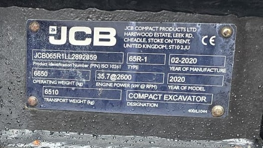 JCB 65R-1 2020 Vantaa