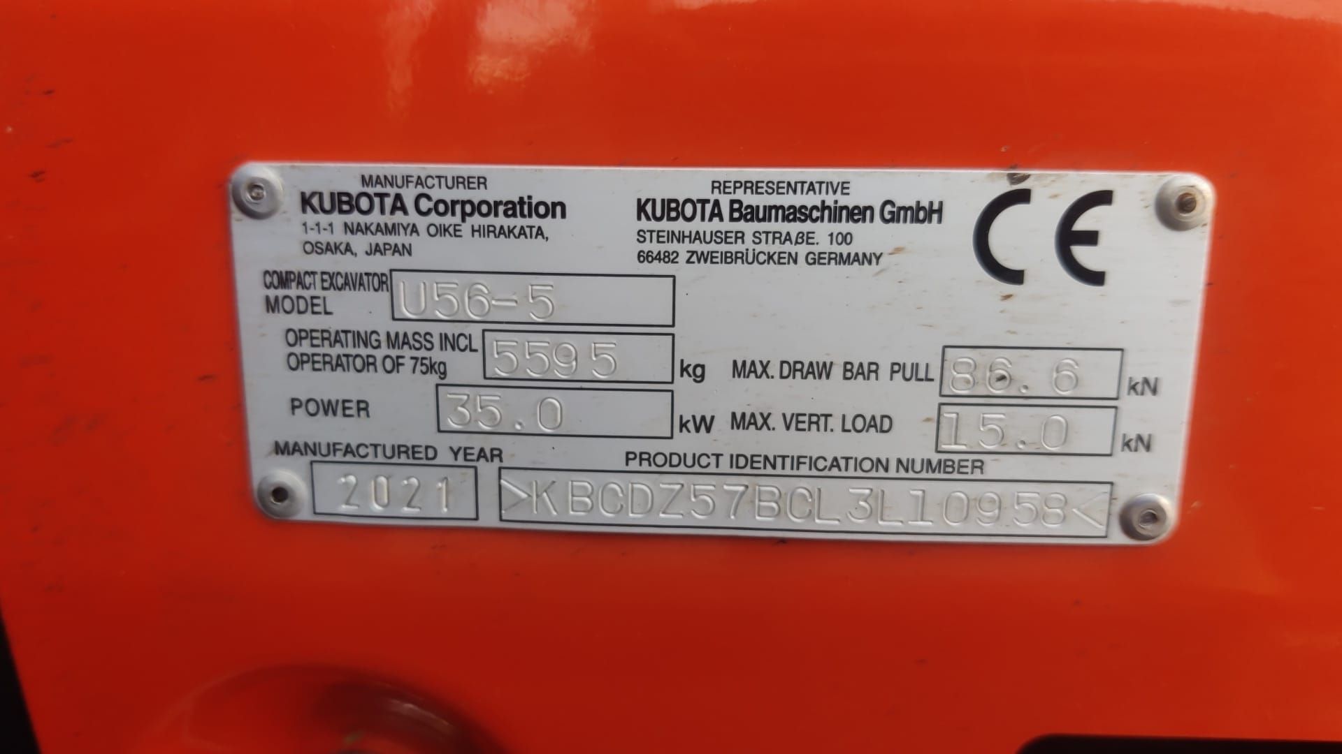 Kubota U56-5 2021