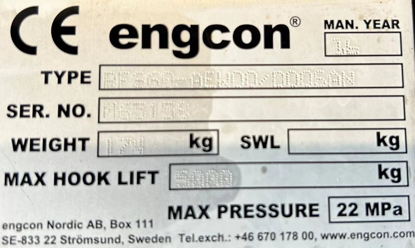 Engcon HYDRAULINEN PUOMINPÄÄNLIITIN S60 Lempäälä