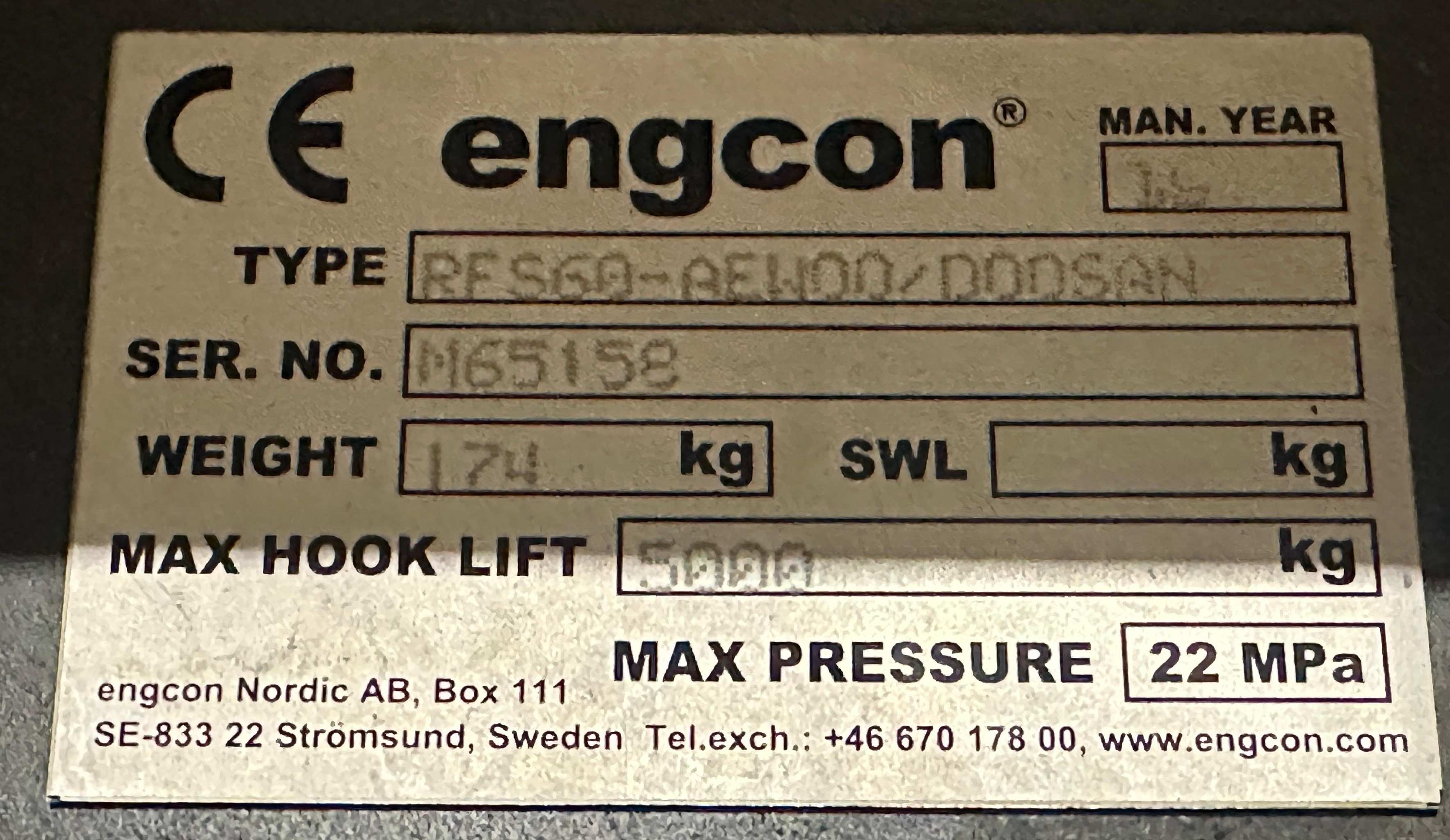 Engcon HYDRAULINEN PUOMINPÄÄNLIITIN S60 Lempäälä