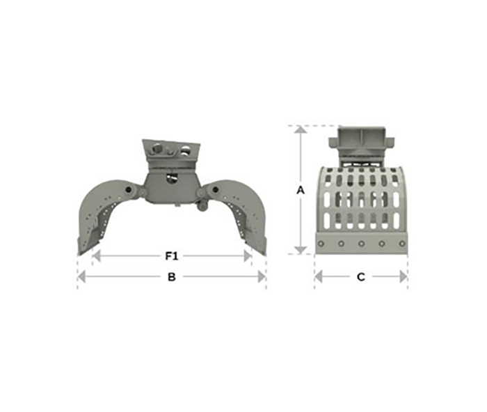 Epiroc MG 5000 PURKU-/LAJITTELUKOURA, KONEEN KOKO 45-100 TONNIA