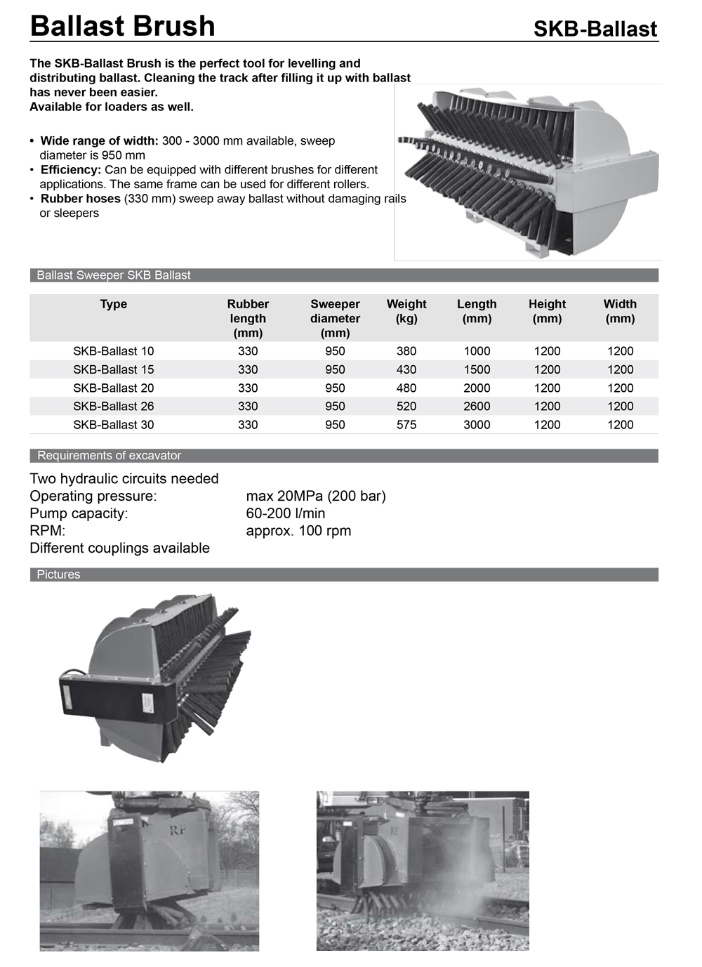 RF-System SEPELIHARJA 1000MM 380KG