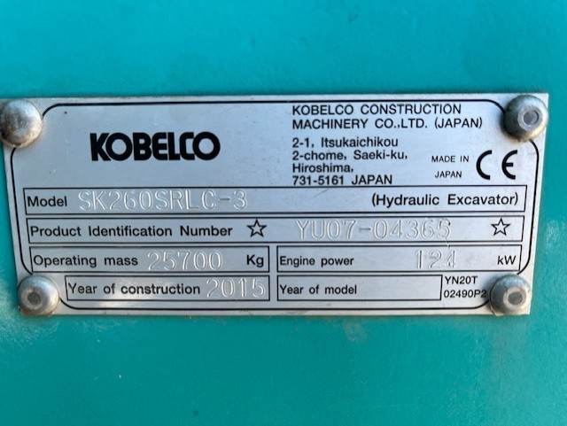 Kobelco SK260SRLC-3 2015 Seinäjoki