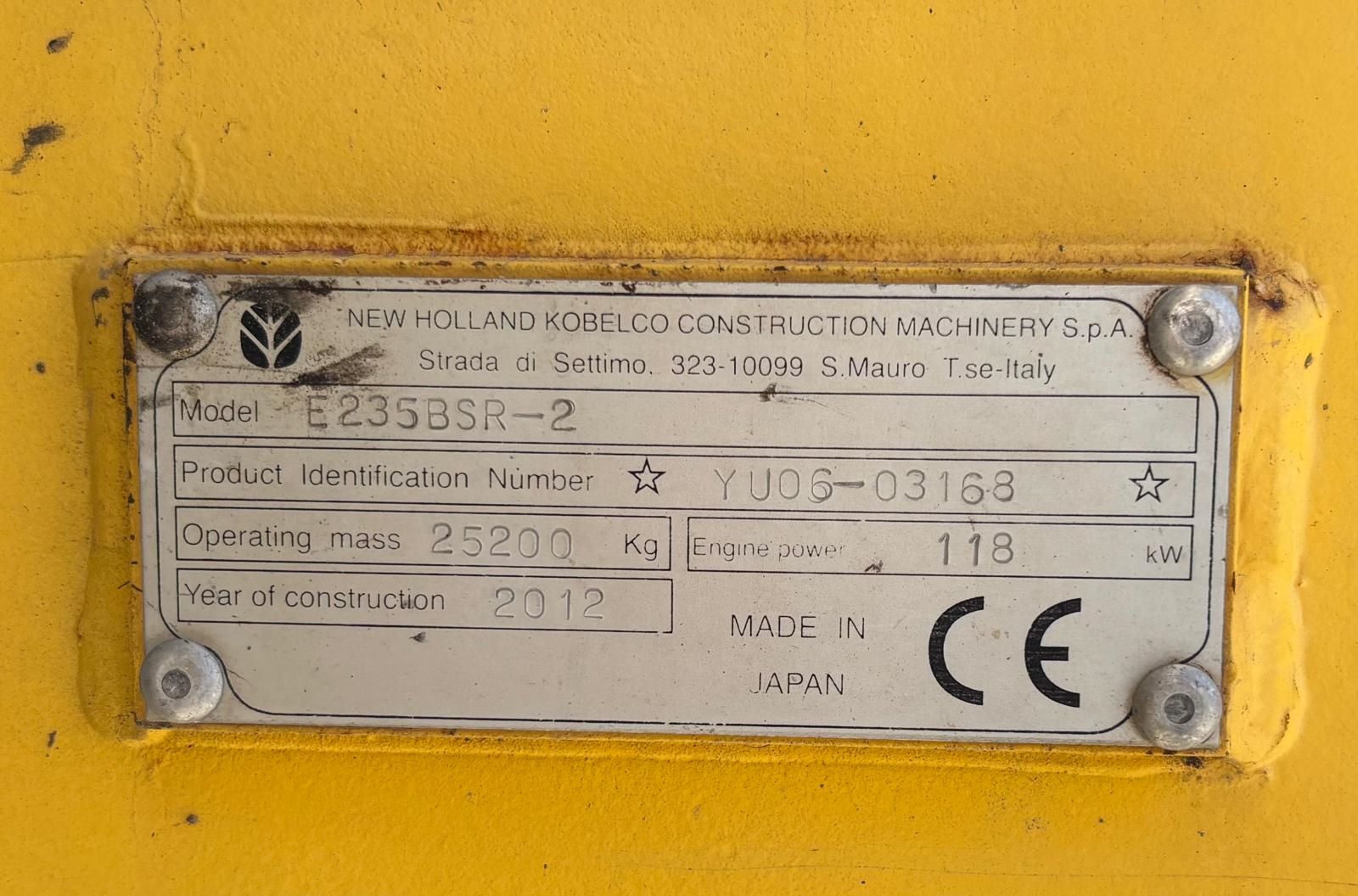 New Holland E235BSR-2 2012